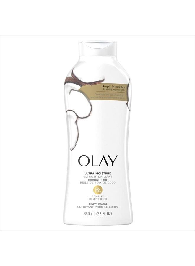 Ultra Moisture Body Wash with Coconut Oil, 22 fl oz