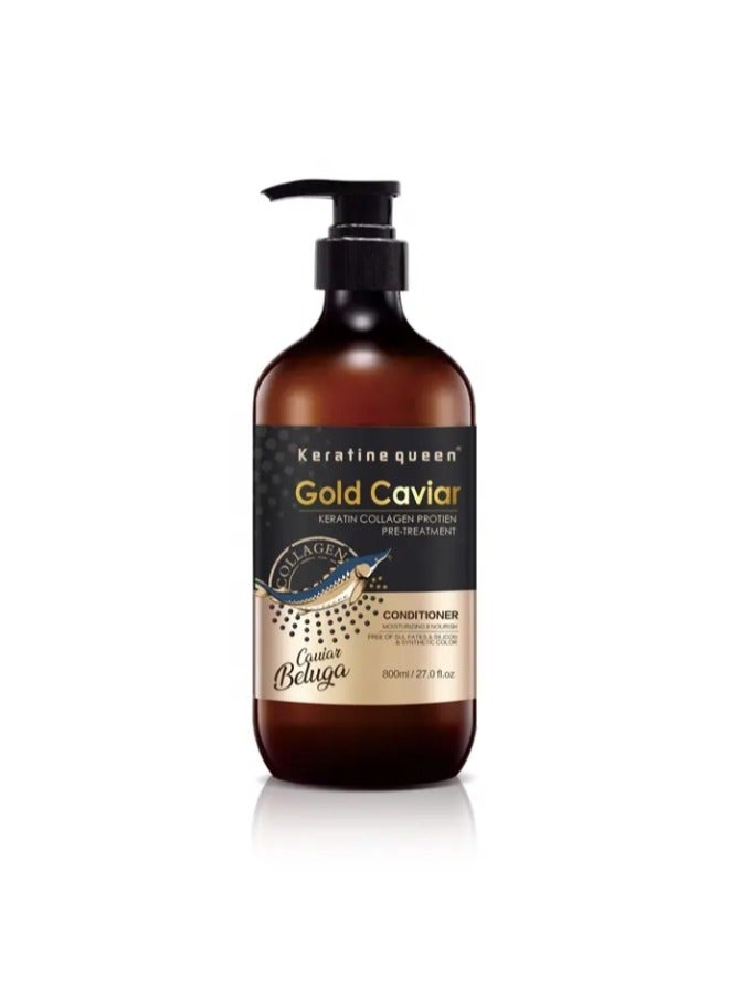 Hair care condition Protein Queen Keratin Gold Caviar Shining Nourishing Keratin Collagen Hair Shampoo