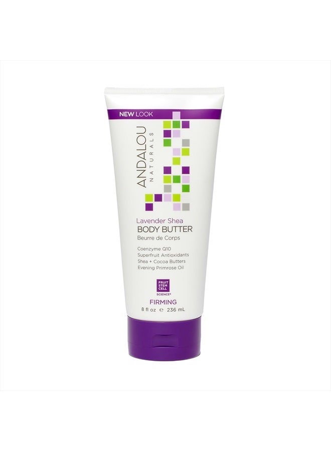 Body Butter, Lavender Firming Cream,8 Oz, Shea Butter, Cocoa Butter & Primrose Oil, Body Moisturizer for Dry Skin, Vegan