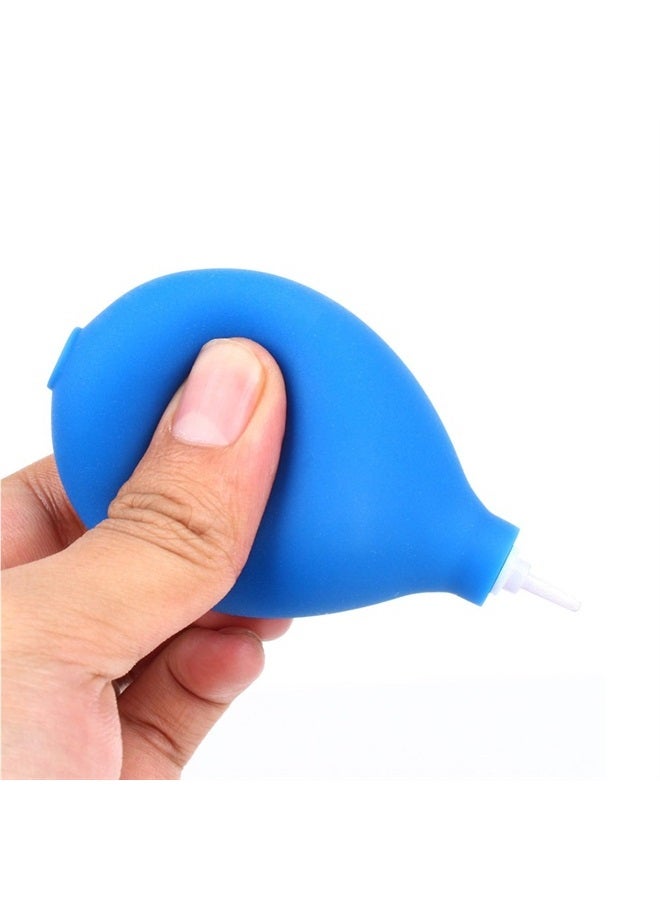 Mini Squeeze Ball Pump Duster Ear Mold Dust Cleaner Air Blower for Hearing Aids Camera Lens, Watch (Blue(Plastic))