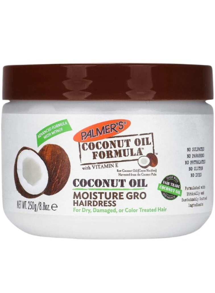 Coconut Oil Formula Moisture Gro Hairdress 250grams