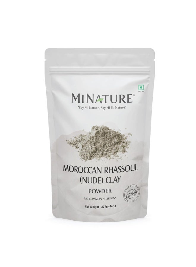 minature Moroccan Rhassoul Nude (Ghassoul) Clay Powder 227g (8oz) |Premium Face Mask & Hair Cleanser | DIY Cosmetics |Skin & Hair Care