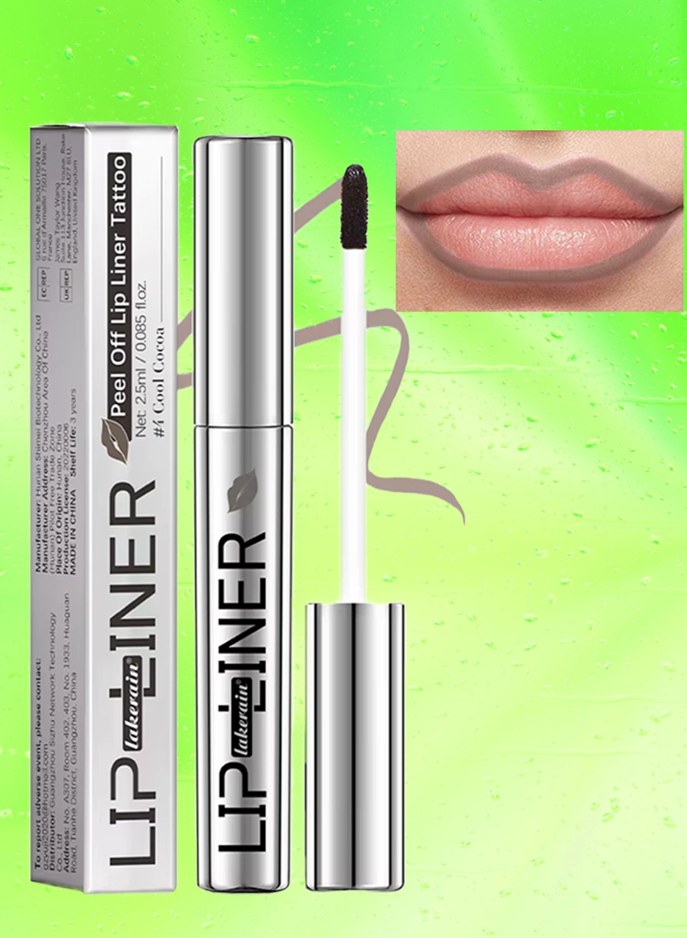 Peel Off Lip Liner Tattoo Peel Off Lip Stain Long Lasting Lip Stain Peel Off Infused with Hyaluronic Acid and Vitamin E Waterproof Long Lasting Highly Pigmented Matte Lip Tint Neutral Mauve 04