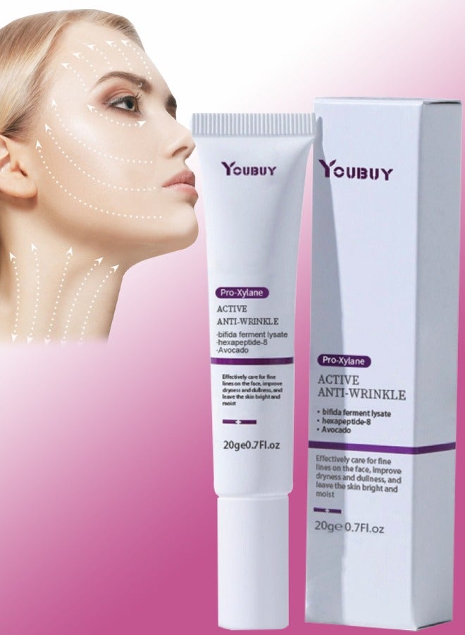 Pro Xylane Anti Wrinkle Cream Reduce File Lines and Wrinkles Improve Dark Circles and Puffiness for Youthful Bright Eyes Anti Oxidation Under Eye Cream Hydration Anti Aging face cream 20g
