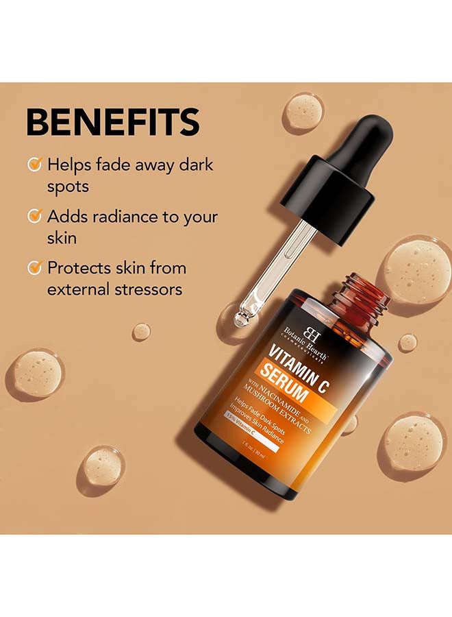 15% Vitamin C Face Serum With Niacinamide, Hyaluronic Acid, Allantoin, Cica, Ferulic Acid And Vitamin E | Targets Dark Spots, Sun Damage, Wrinkles To Brighten And Even Tone Skin| - image 5