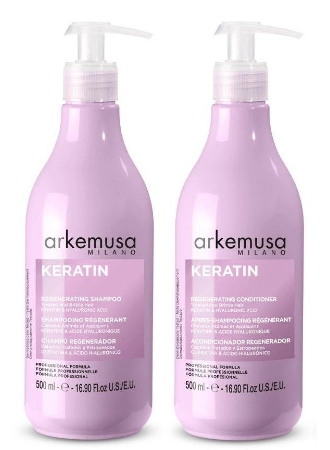 Arkemusa Keratin Regenerating Shampoo Conditionrt (500x2ml)