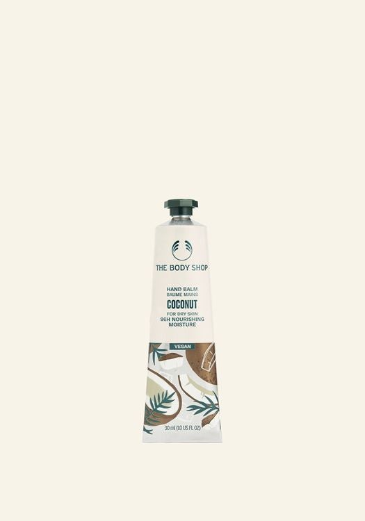 Coconut Hand Balm – Intensive Hand Cream for Dry to Very Dry Skin, With Virgin Coconut Oil & Shea Butter, 96hr Moisture, Non-Greasy & Fast-Absorbing, 30ml