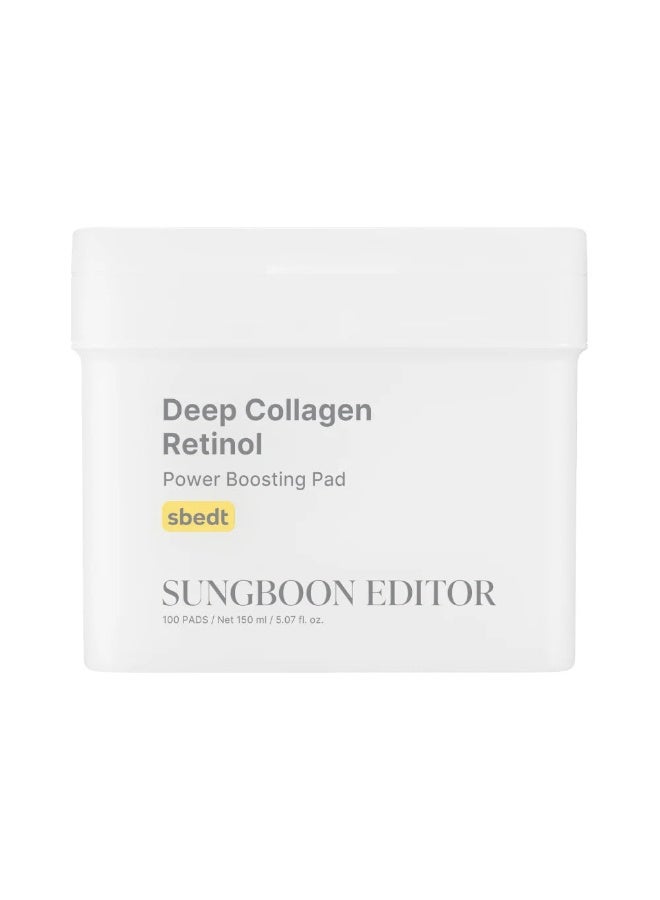 Deep Collagen Retinol Power Boosting Pad 150ml(100pcs)