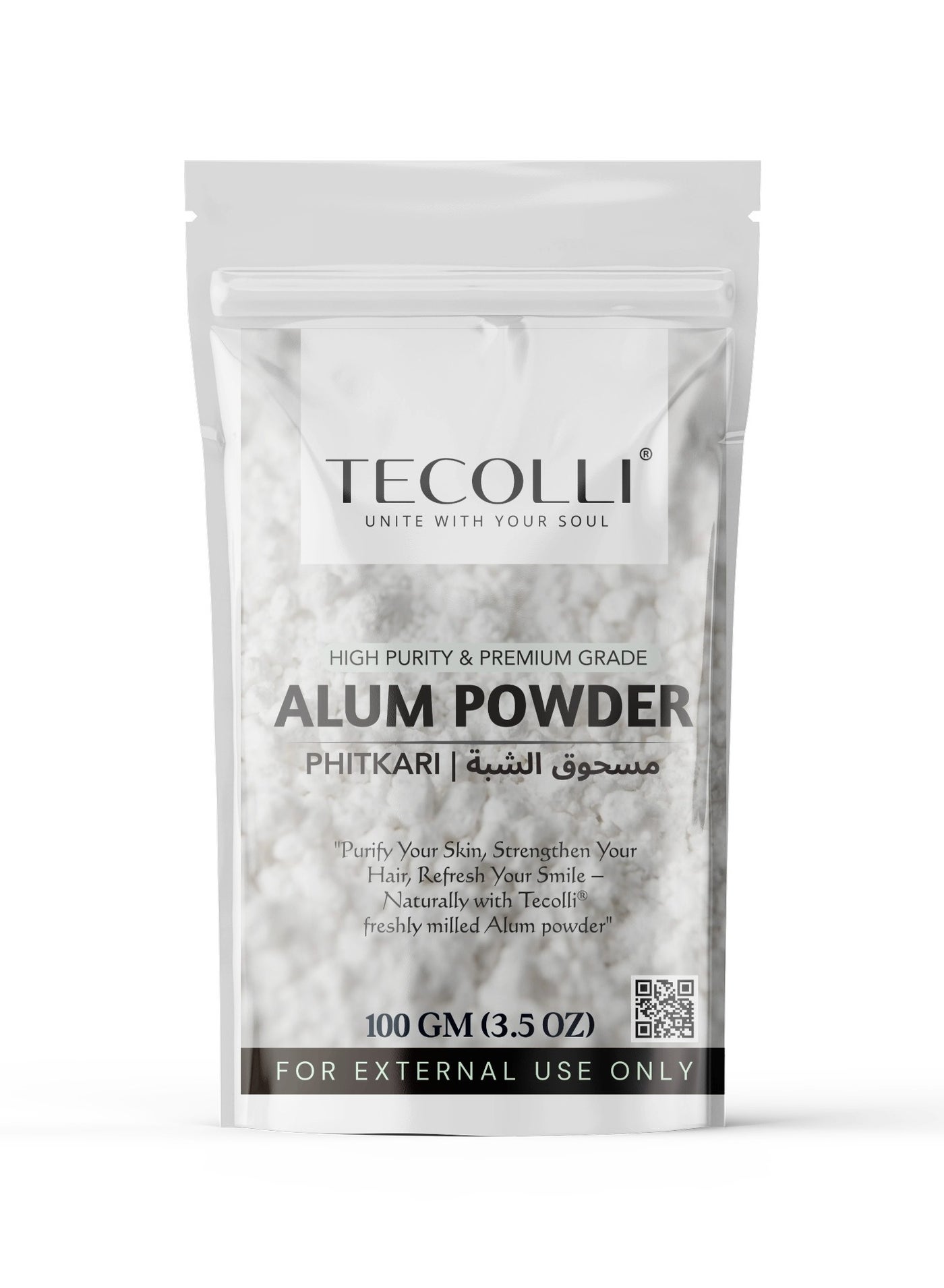 Pure Alum Powder | (Phitkari) Natural Skin Tightening, Anti-acne & Pore Reduction | For Skin Care | 100gm