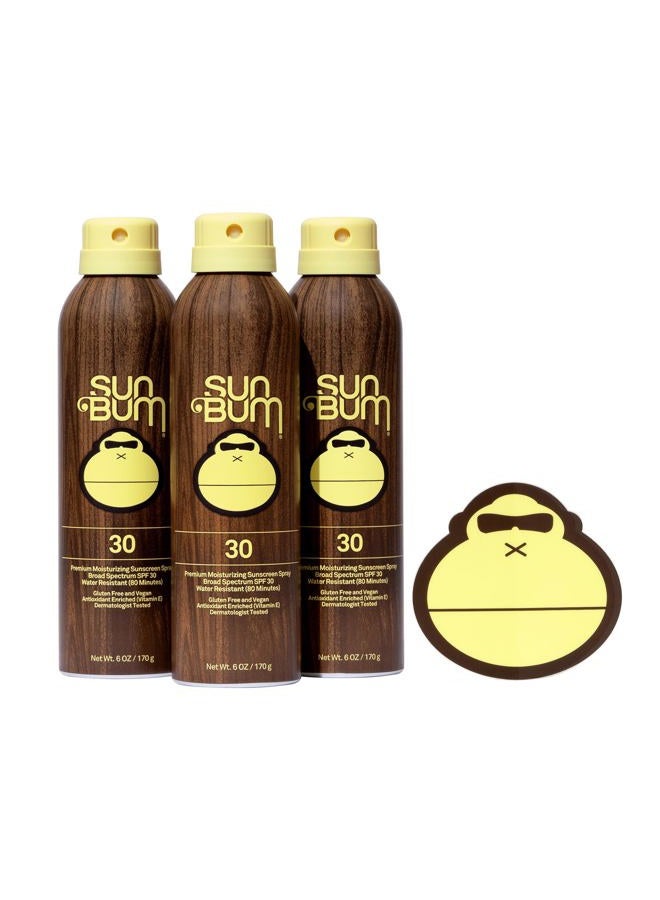 Original Moisturizing Sunscreen Spray SPF 30, 6 oz (3 pack)