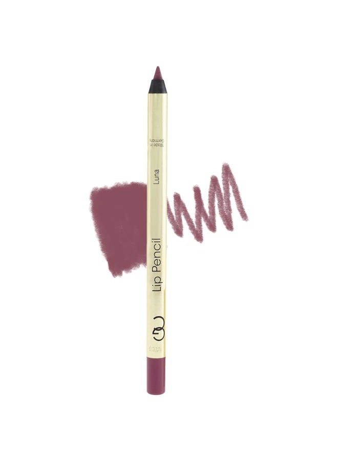 Lip Pencil (Luna), Ultra Pigmented Matte Pink Lip Liner, Long Lasting, Hydrating Creamy Formula, Cruelty Free