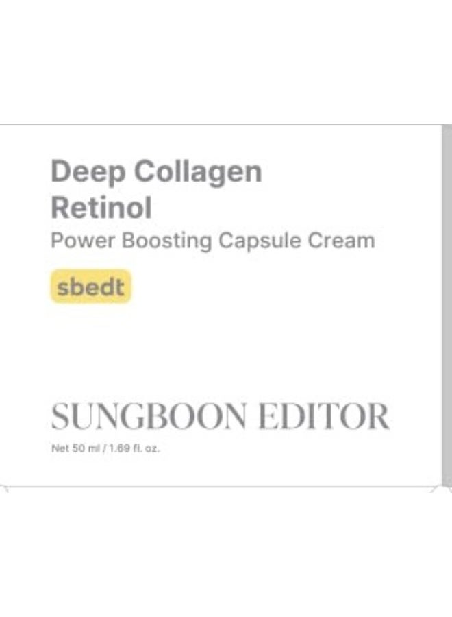 Deep Collagen Retinol Power Boosting Capsule Cream , Retinol Cream for Face, 1.69 fl.oz