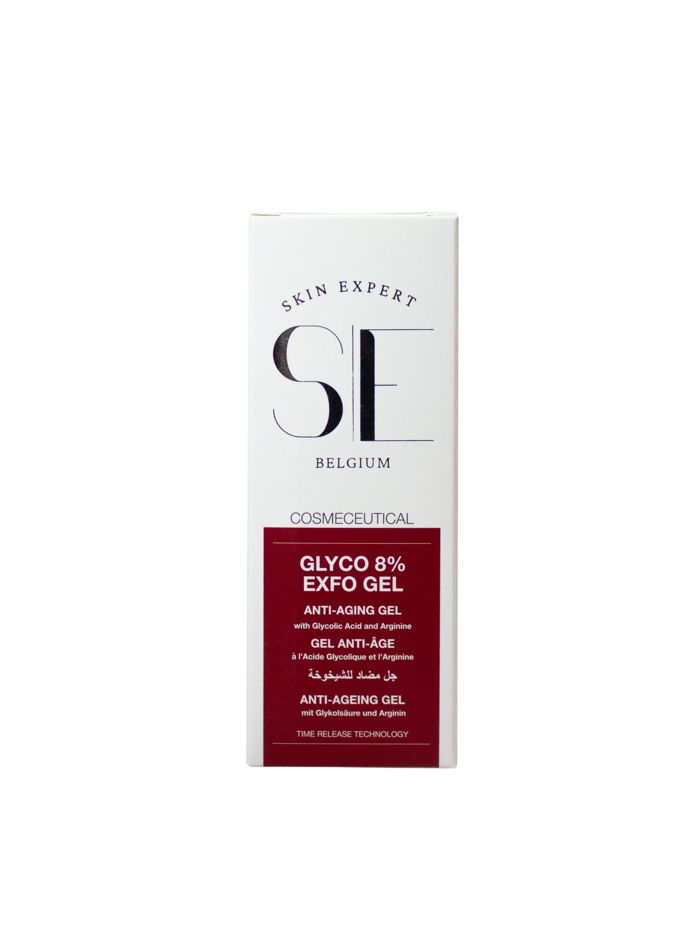 SKIN EXPERT Glyco 8% Exfo Gel – 8% Glycolic Acid Anti-Aging Gel with Arginine – Smooths Texture, Brightens Pigmentation & Supports Skin Renewal – 30 ml