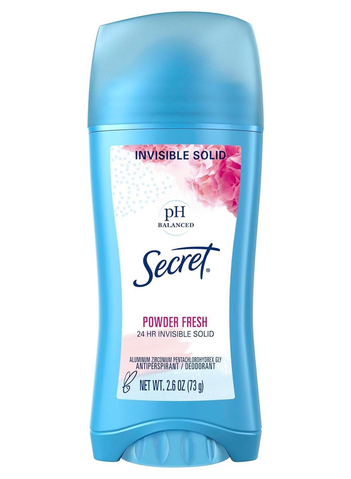 Invisible Solid Antiperspirant Deodorant, Powder Fresh, 2.6 oz