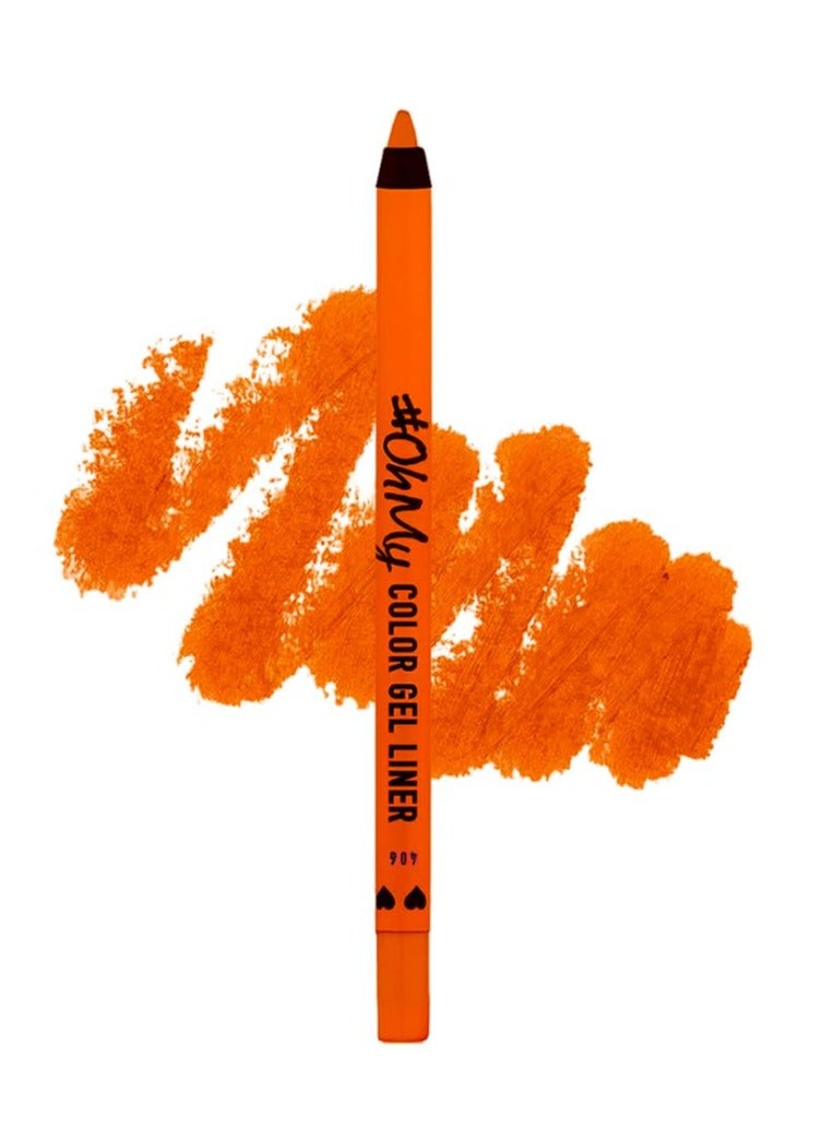 Lamel Long lasting Oh My color Gel eye liner 406 Orange 1.4gm