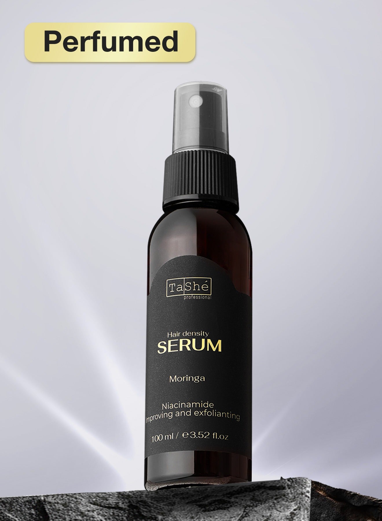Rosemary × Ginger Scalp Growth Serum "Moringa" | Water-Light Leave-In, Non-Greasy Formula | Teen School Hair Spray Alternative | Antioxidant Green-Tea DHT Blocker | 100 ml