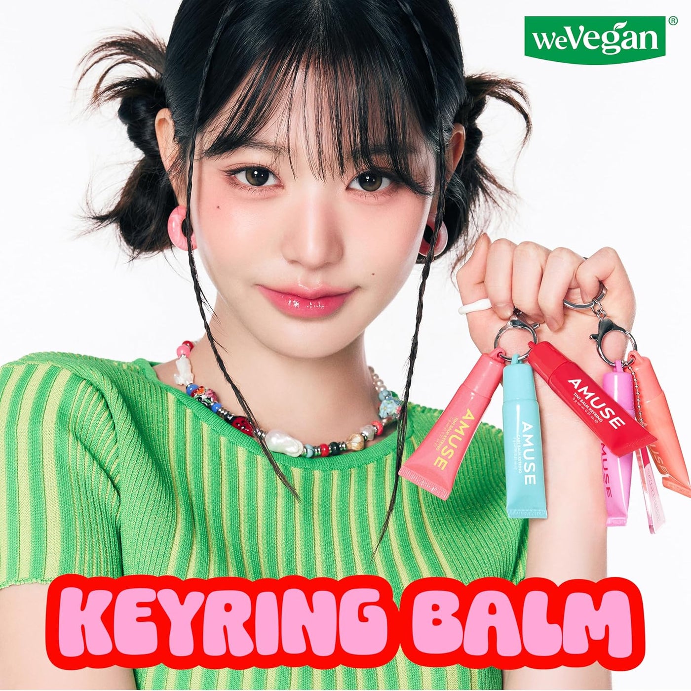AMUSE Care Tint Lip Balm Keyring - 02 Happy Girl - image 2