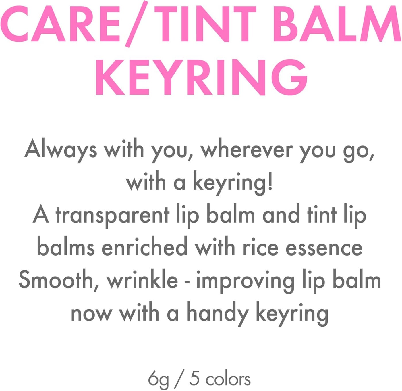 AMUSE Care Tint Lip Balm Keyring - 02 Happy Girl - image 5