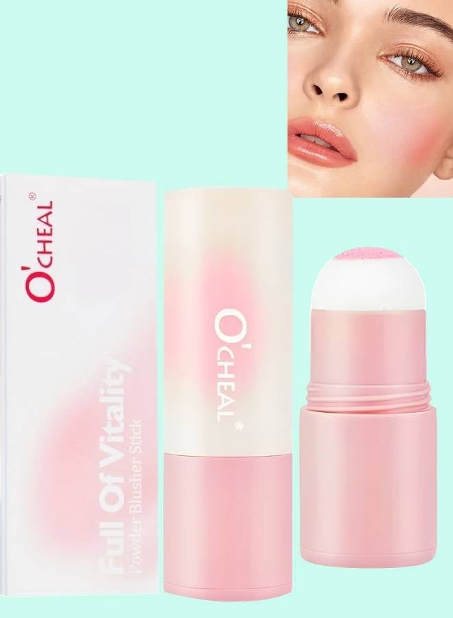 Vitality Air Cushion Blush Stick Sponge Head Face Rouge Contouring Pen Waterproof Natural Look Blush Stick Waterproof Natural Look Blush Stick Soft Face Brightening Contour Shadow Blush Powder 02