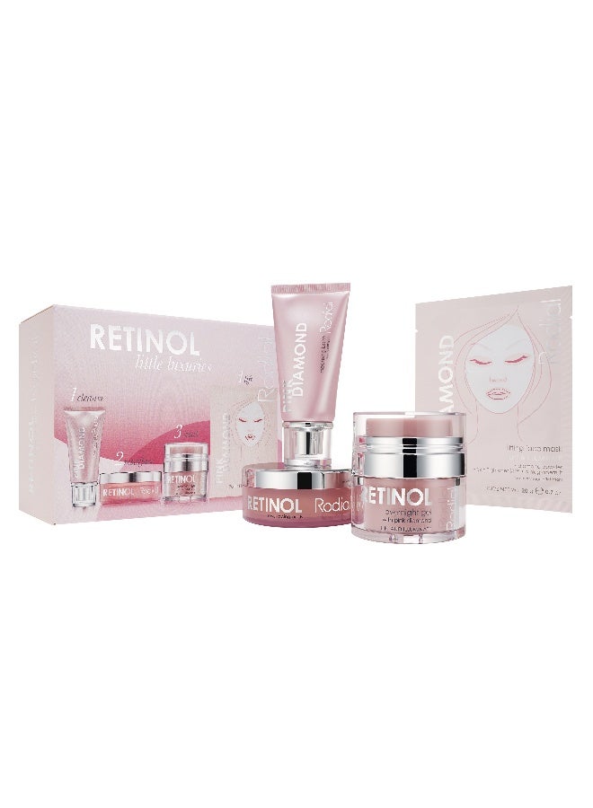 Rodial Retinol Little Luxuries Kit – Youthful Renewal for Aging Skin, Retinol & Hyaluronic Acid, Targeted Treatment for Photo-Aging Relief 3-Piece Kit