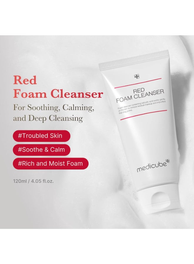 Medicube Red Foam Cleanser Daily Gentle Cleansing Foam Sensitive Troubled Skin Deep Cleansing Excess Sebum 230ml - image 7
