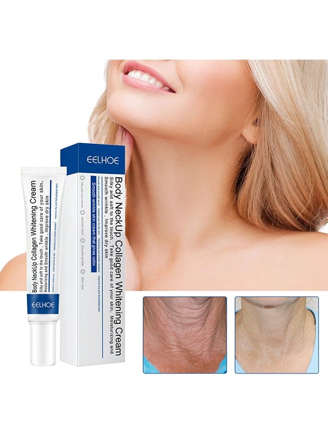 Body Neckup Collagen Whitening Cream 20g, Tightening And Lifting Loose Skin, Reduce Wrinkles, Skin Brightening, Reduce MelaninPrecipitation, Boosts CollagenProduction, Body Neckup Collagen Whitening Cream