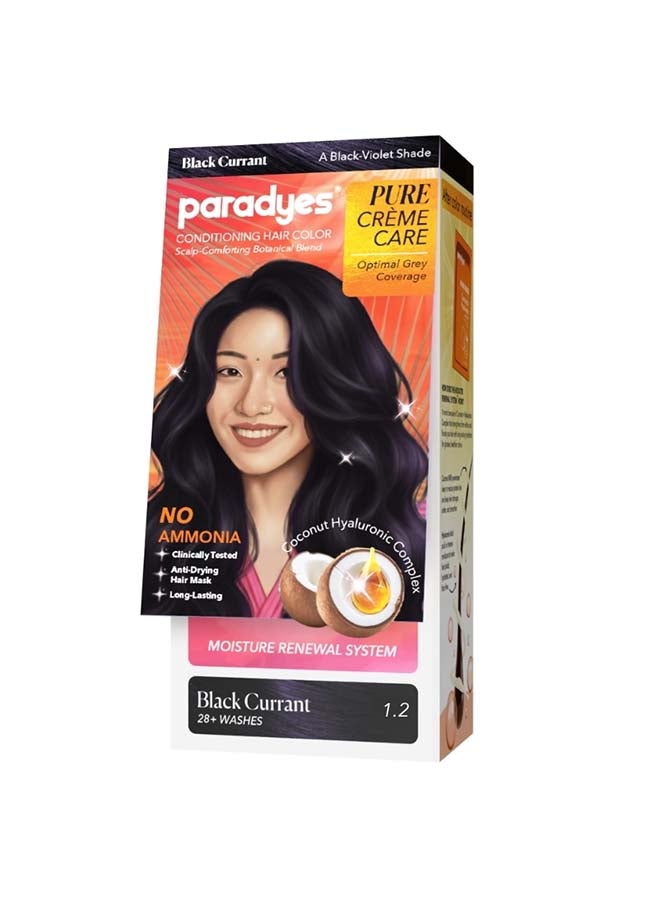 Pure Creme Care No Ammonia Hair Color Black Currant 1.2