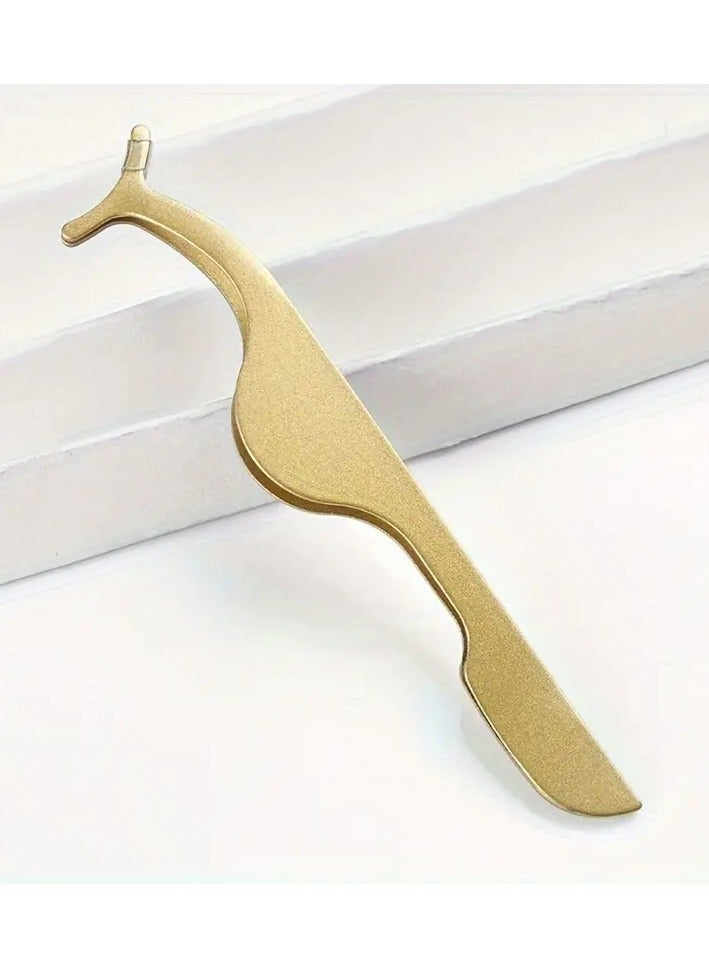 1 pc Professional Stainless Steel Tweezer For False Eyelashes - Easy And Precise Application Of False Eyelashes