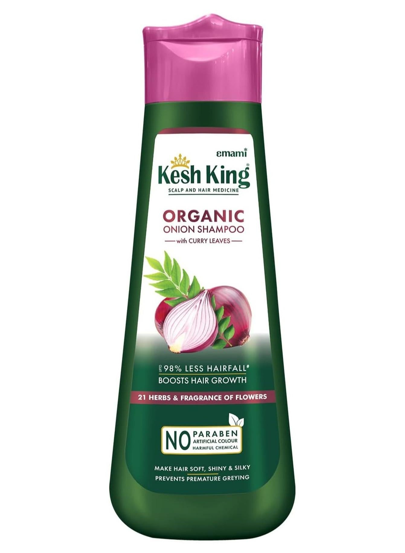 Kesh King Ayurvedic Onion Shampoo with 21 Herbs, Reduces Hairfall and Boost Hair Growth