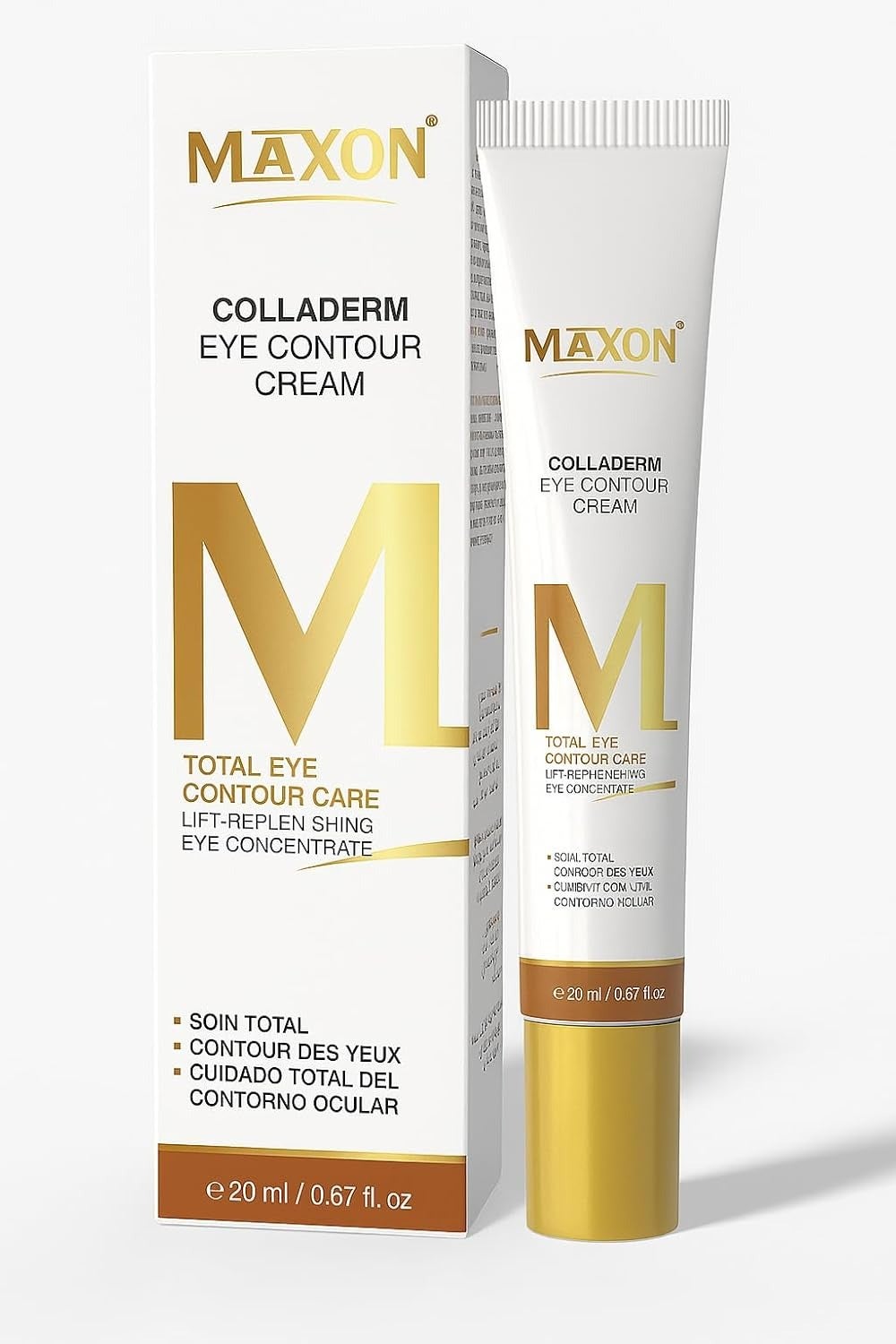 MAX-ON Colladerm Eye Repair Cream â Under Eye Treatment for Dark Circles & Puffiness with Caffeine & Hesperidin | Fragrance-Free â 20ml