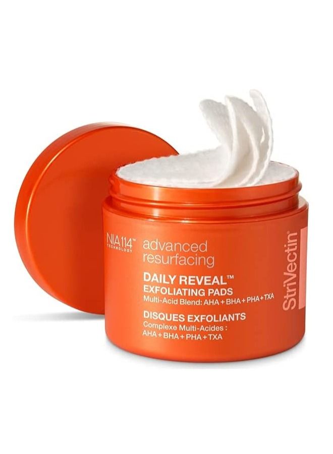 Strivectin Advanced Resurfacing Daily Reveal Exfoliating Face Pads 60 Ct
