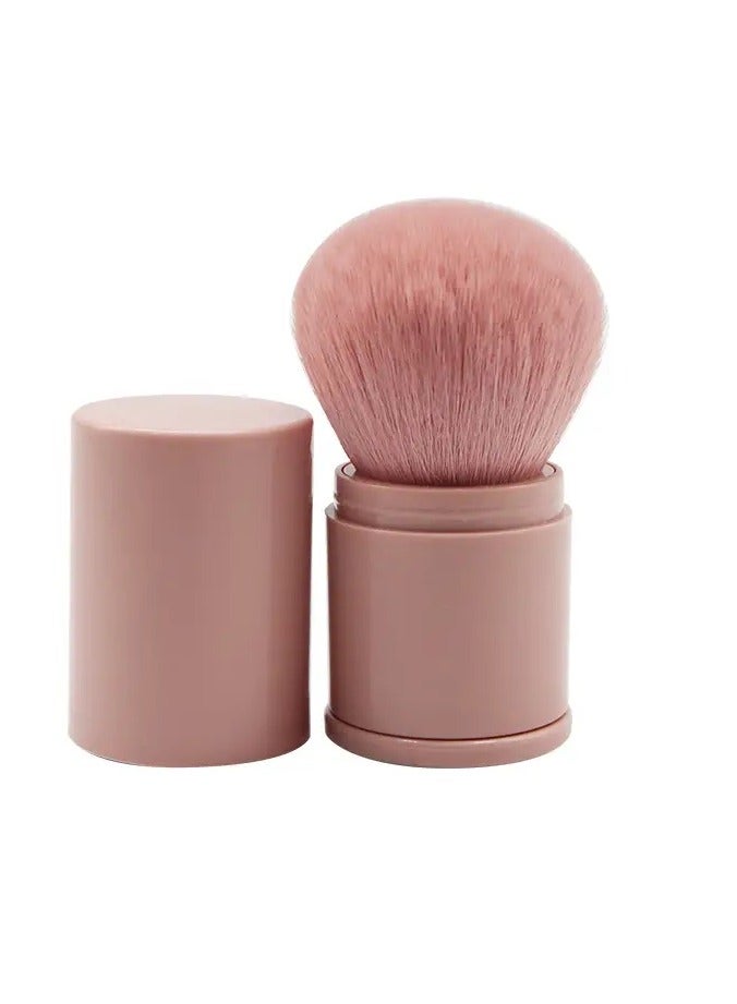 Makeup Brushs Convenient Retractable Makeup Brush Large Brush With Lid For Powder and Blush