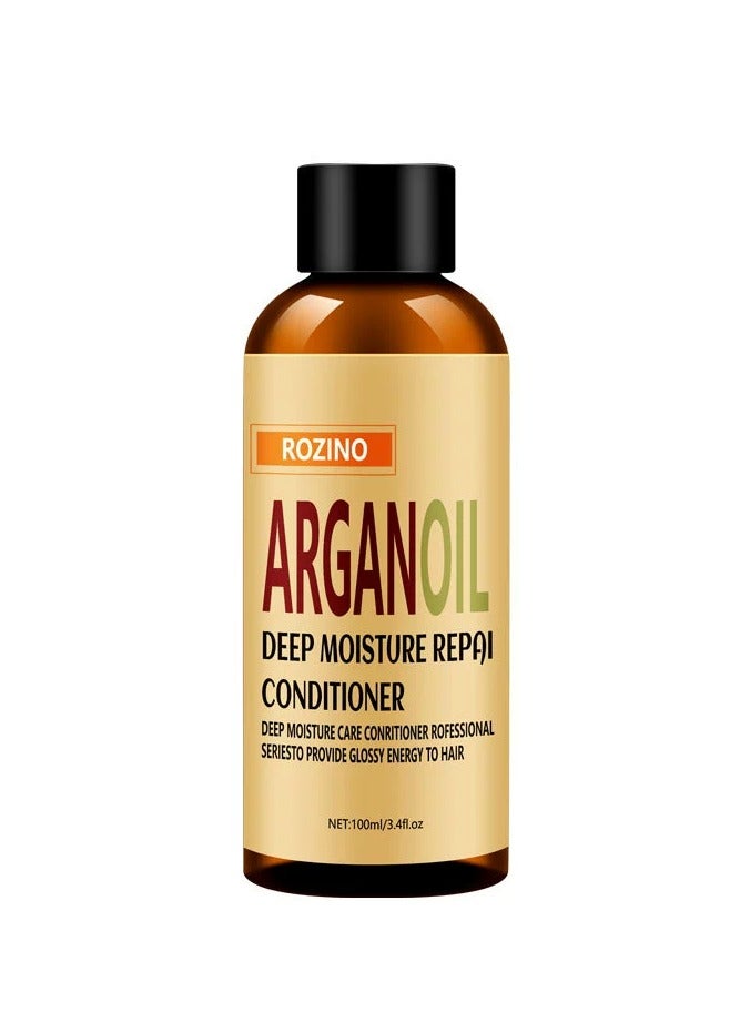 Argan oil conditioner controls oil, makes hair smooth, fluffy, shiny and moisturized