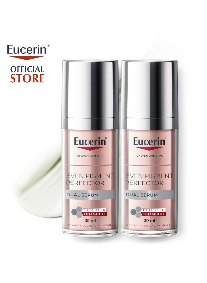 Pack Of 2 Even Pigment Perfector Dual Face Serum Cream, Reduces Pigment Spots Suitable For All Skin Types 30ml