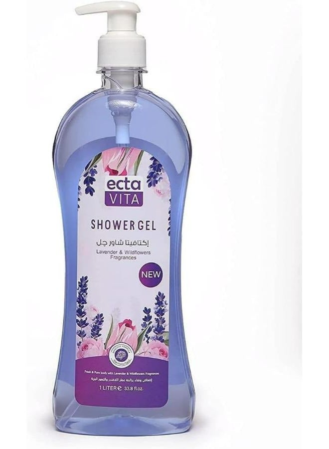 Shower Gel Lavender And Wildflowers Fragrances 1 Liter