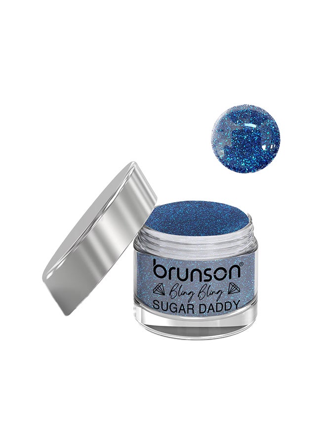 Acrylic Nail Powder DIP And Buff System, Sugar Daddy Glittered 30ml BJEW011