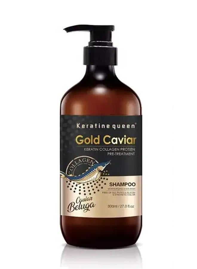 Gold Caviar Keratin Collagen Protin Pre-Treatment Shampoo 800 ML