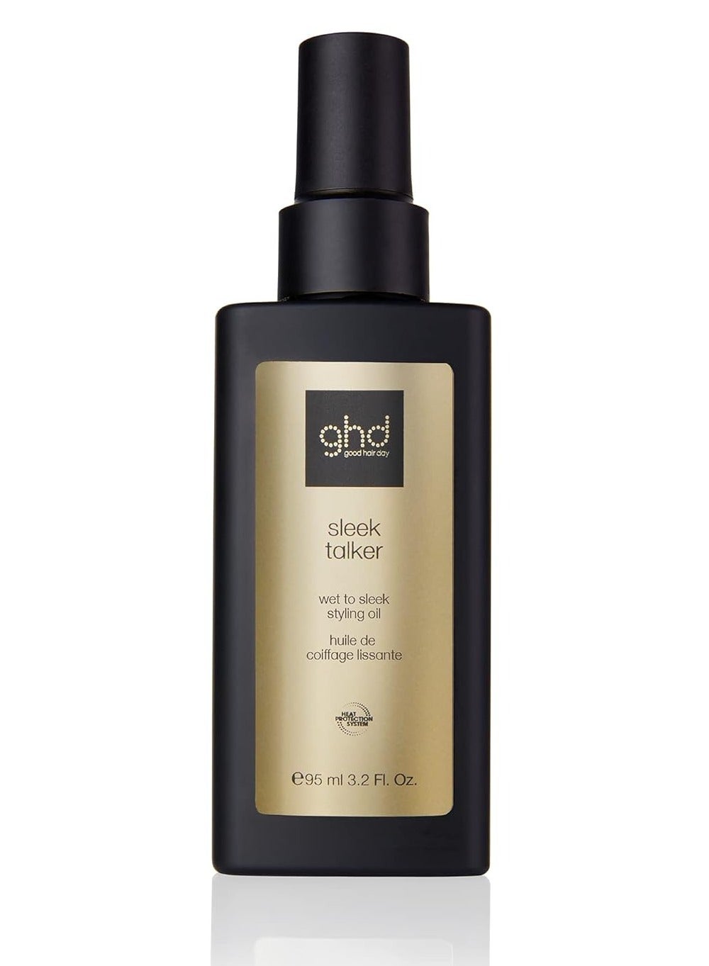 GHD Sleek Talker Wet to Sleek Hair Styling Oil with Heat Protection – Nourishing Argan Oil for Smooth, Soft, and Shiny Hair, Up to 72 Hours Frizz Control, 95ml