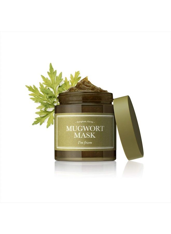[I'M FROM] Mugwort Mask 3.7 fl oz | Natural Herb, Tea tree, Wash-off, Cooling and fast Soothing Breakouts, for Sensitive skin