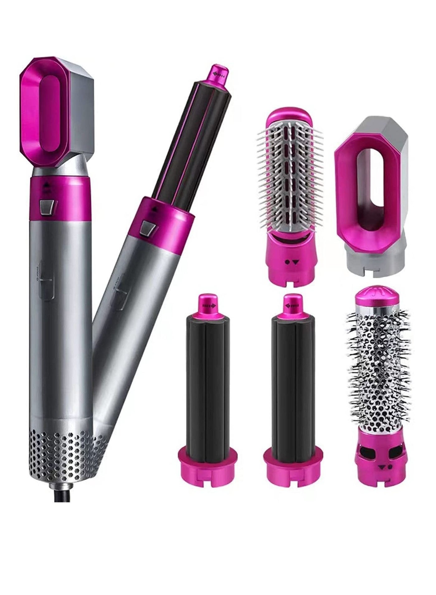 Styler 5 in 1 Hair Dryer Hot Air Brush Styler Negative ​Ion Hair Straightener Volumizer Hair Curler Hot Comb Brush