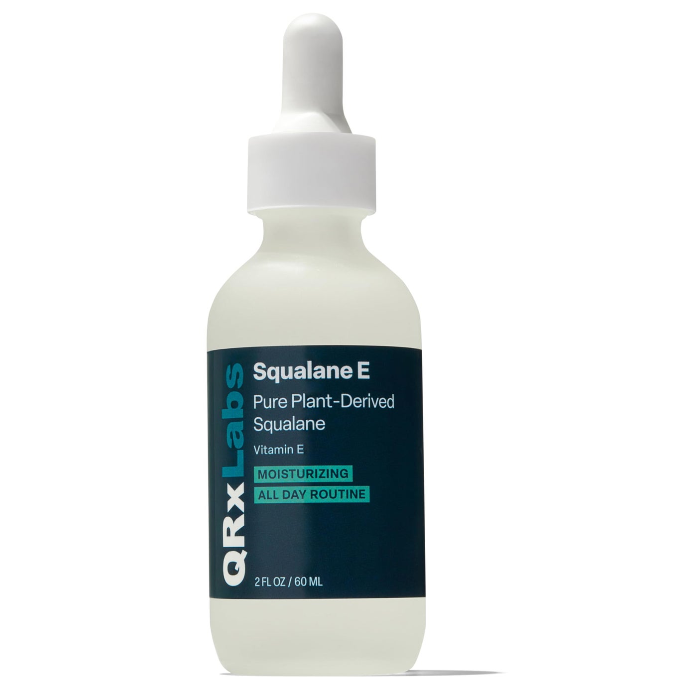 QRxLabs Squalane Oil for Face - Vitamin E & Sugarcane Squalane for Hydration - Gua Sha & Dermaplaning Massage - Moisturizer for Oily Skin - Face Oil for Women - Unscented, 2 Fl Oz