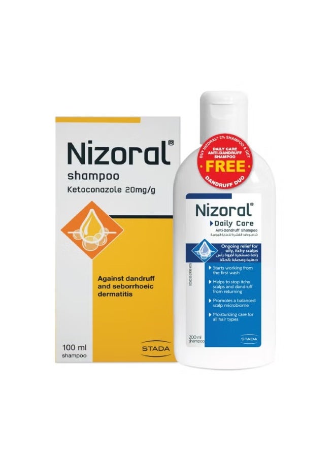 Nizoral Anti-Dandruff Shampoo Combo Pack – 100 ml + 200 ml