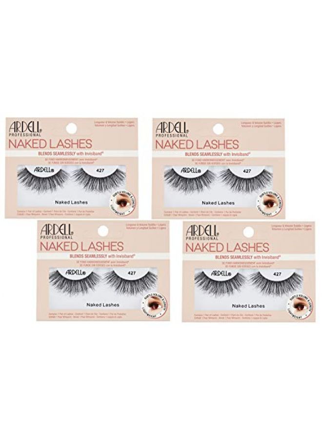 Ardell Strip Lashes Naked Lashes 427 with Invisiband, 4 pairs