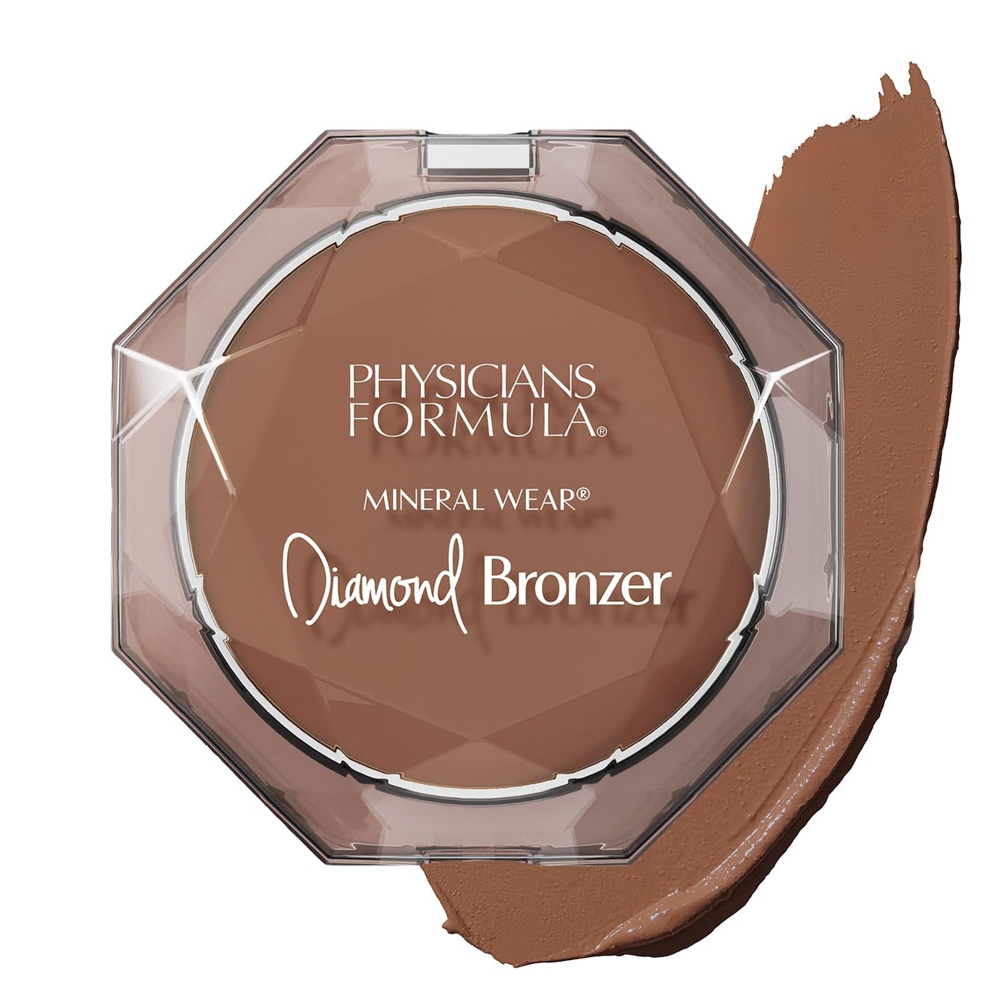 Physicians Formula Mineral WearÂ®Diamond Bronzer - Creamy Powder-Serum Hybrid, Weightless & Dewy Finish, Minimizes Appearance of Pores & Fine Lines - Deep Bronze Gem