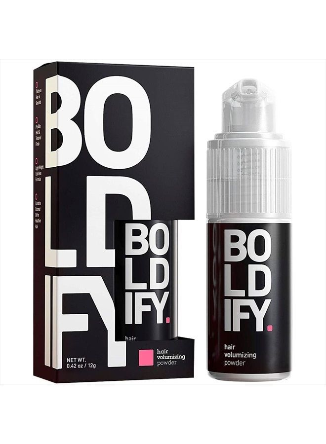 BOLDIFY Hair Volumizer and Hair Texture Powder - Hair Styling Powder, Travel Size Hairspray Hair Powder for Women & Men, Hair Powder Helps Hold Hair Fibers for Thinning Hair for Women & Men