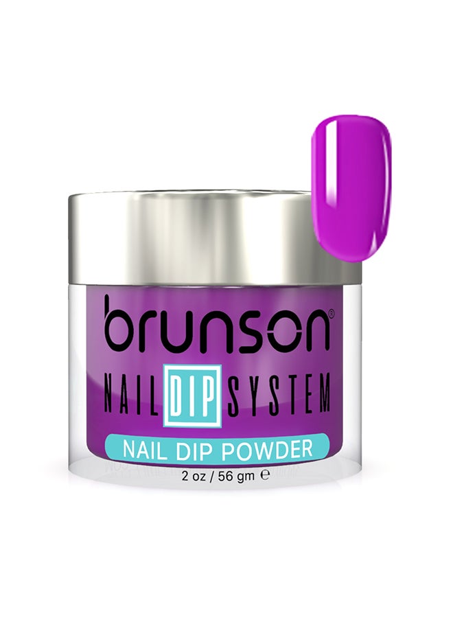 Nail Dip Powder Dip And Buff System Color 56gm, French Nail Art Starter Manicure Salon DIY At Home Odor Free And Long Lasting No Needed Nail Lamp Curing BDK020