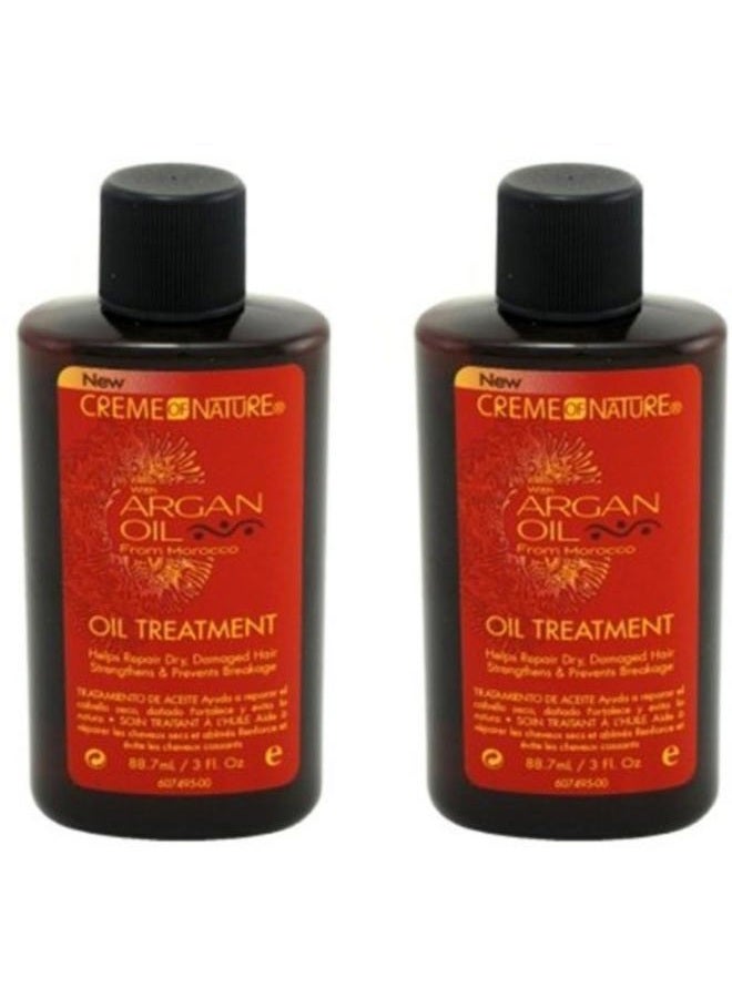 Creme Of Nature Argan Oil Treatment 3 Ounce (88ml) (2 Pack)