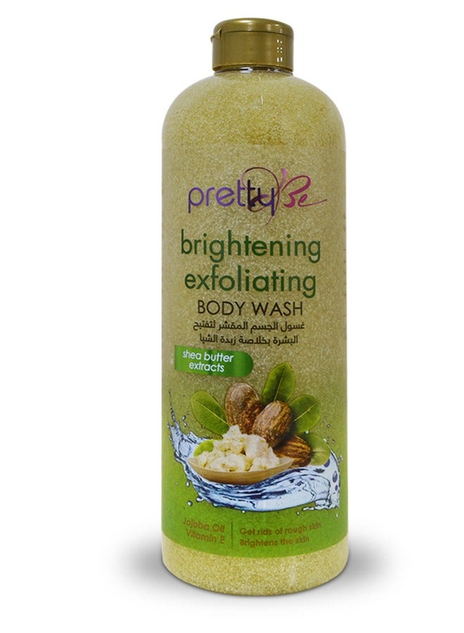 Shea Butter Brightening Body Wash Exfoliator 1000ml