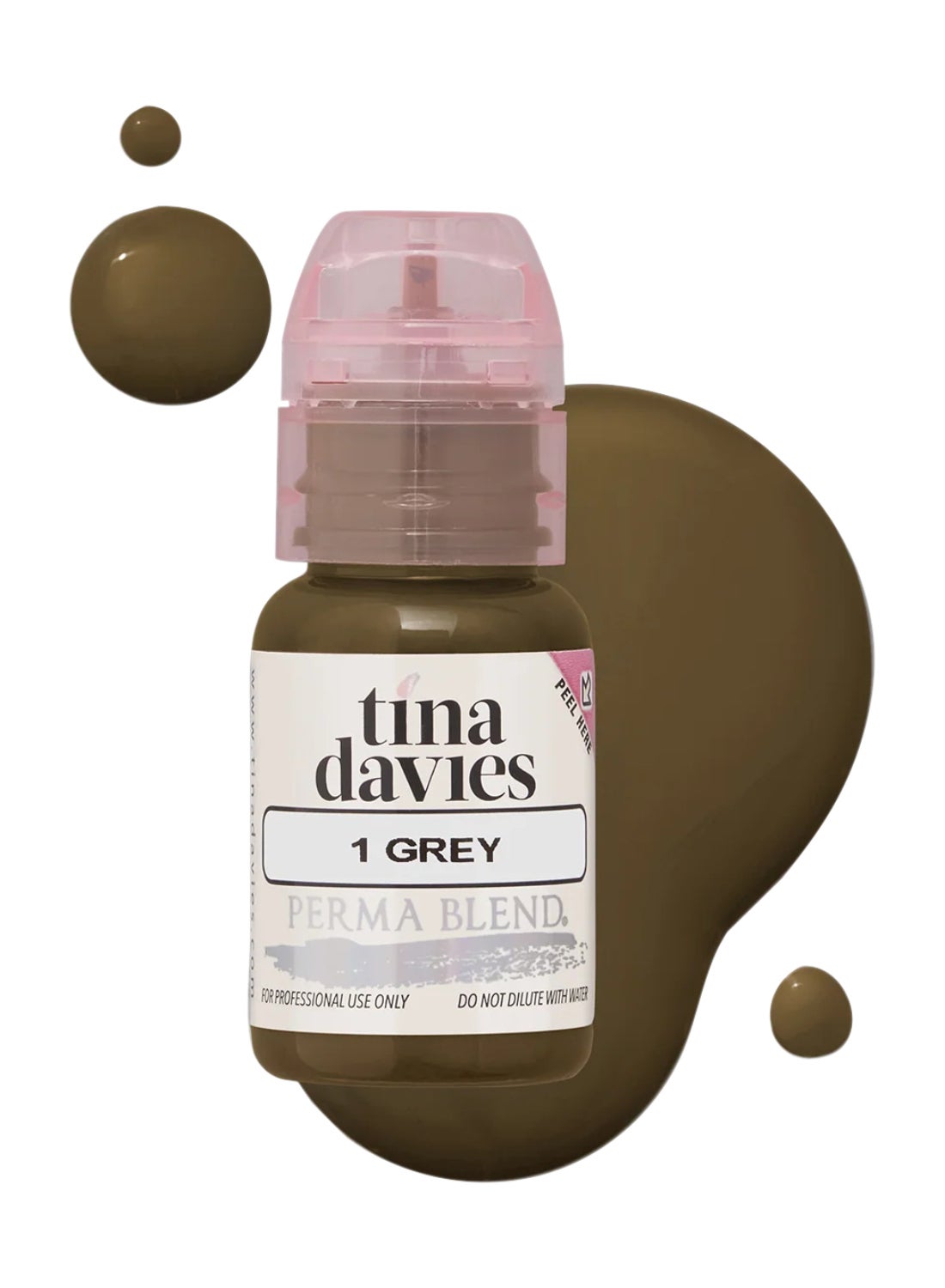 Tina Davies Ink Brow Pigments Grey Unleash Your Creativity With High-Quality, Bold Pigments For Stunning Brows 15Ml