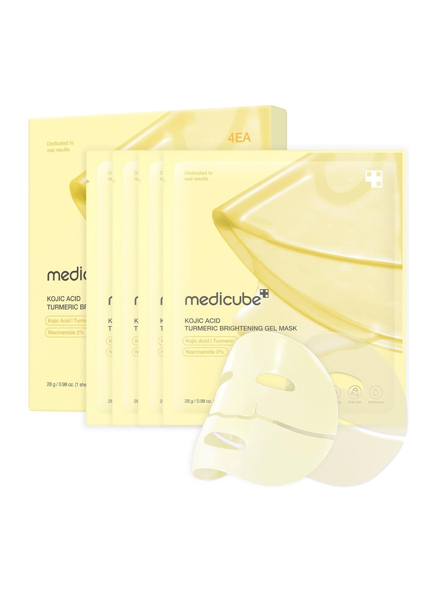 Kojic Acid Turmeric Brightening Gold Jelly Gel Mask | Overnight Face Mask for Glass Glow Skin- Elasticity, Hydrating, Firming and Moisturizing | Korean Skincare